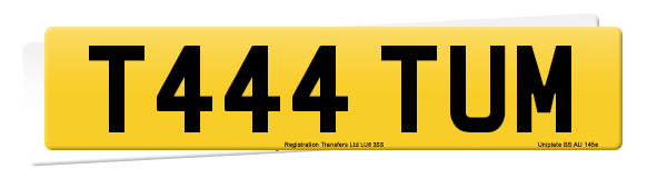 Registration number T444 TUM